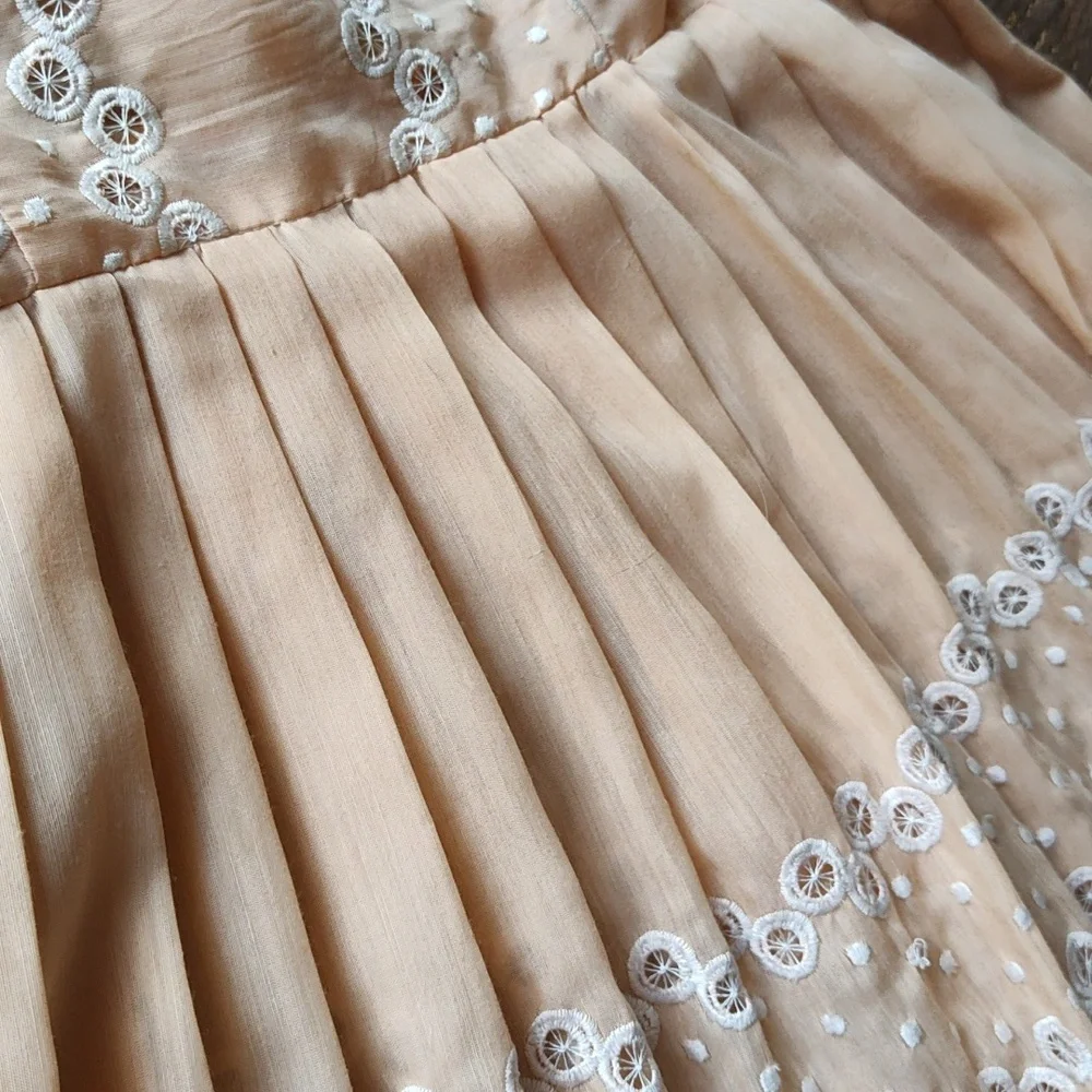 Charming Peach and Mint Vintage Dresses size M  based on measurements - Picture 12 of 14